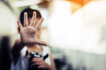 Stop violence against women and children.