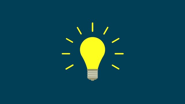 Idea concept. animation with optional luma matte. Alpha Luma Matte included. 4k video