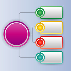 Obraz premium vector abstract 3d paper infographic. elements.Business infographics.