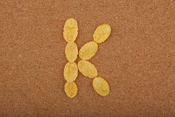 Corn Flakes Alphabet 