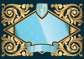 Golden decorative design