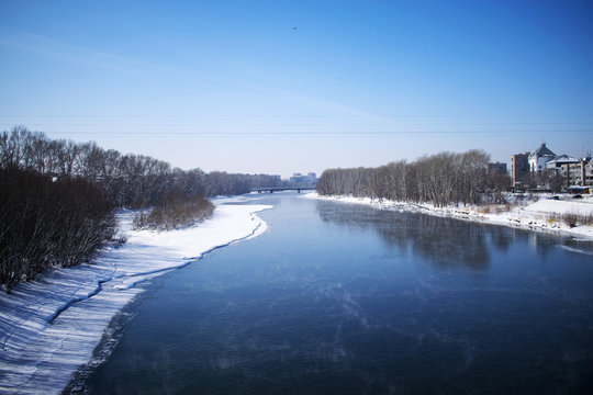 River Ulba in East Kazakhstan 