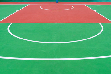 shooting area of a basketball court