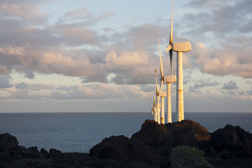 Rusty Wind Turbines In Fuencaliente, La Palma © IndustryAndTravel