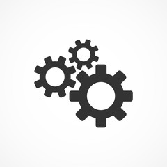 Vector image of a gear icon.