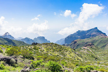 Mountains surrounding the Masca valley on Tenerife island, Canary, Spain