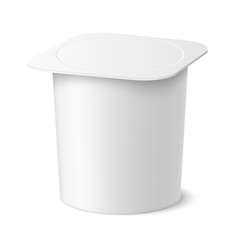 Vector realistic yogurt package