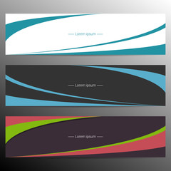 Banner design. Vector illustration