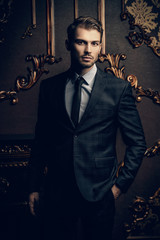 Imposing man in suit