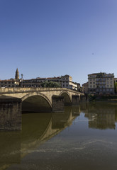 Obraz premium Ponte alla Carraia bridge in Florence, spanning Arno River
