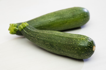 Close up Zucchini. (selective focus)