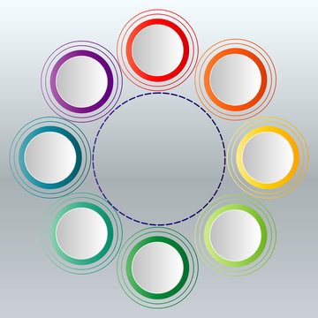 Abstract options infographics template. Infographics for business presentations or information banner.