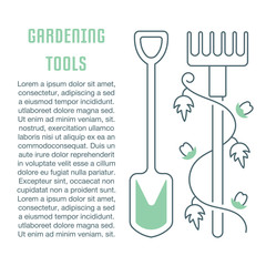 Website Banner and Landing Page of Gardening Tools.