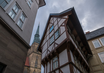 The architecture of city Hildesheim, Germany