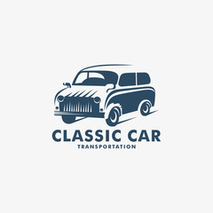 Classic Car Transportation logo, Classic Car icon