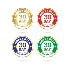 Obraz premium 30 Day Money Back Guarantee Icon Vector Set