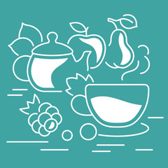 Website Banner and Landing Page of Tea Time.