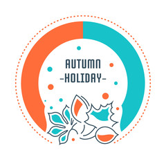 Fototapeta na wymiar Website Banner and Landing Page of Autumn Holiday.