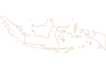 Indonesia map. vector illustration. map concept