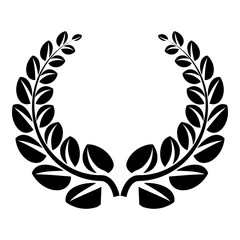 Award wreath icon. Simple illustration of award wreath vector icon for web