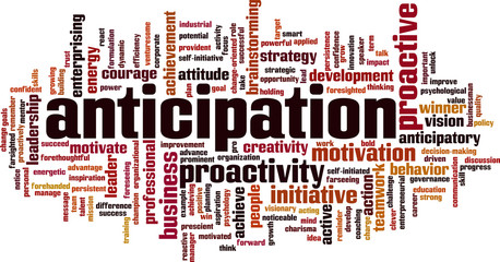 Anticipation word cloud