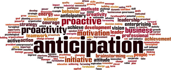 Anticipation word cloud