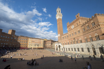 Fototapeta premium Siena, Italy: Piazza del Campo