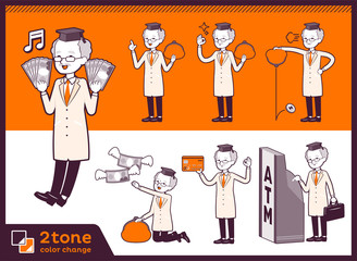 2tone type Research Doctor old men_set 11