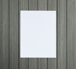 White Paper On Wood Table Of Background