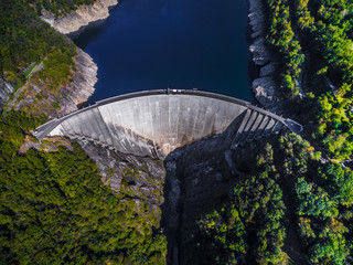 Fototapeta premium Contra Dam Ticino Switzerland water