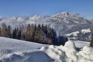 Fototapeta na wymiar Snowy landscape, Austria