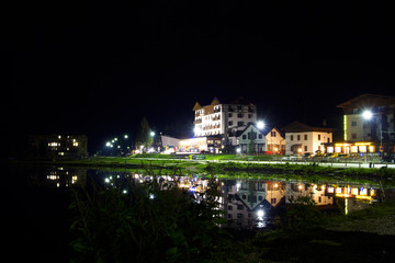MIsurina lake in the evening