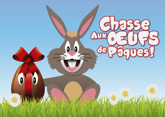 Pâques - œuf - œuf de Pâques - lapin - chocolat - chasse aux œufs - fête - enfant - tradition