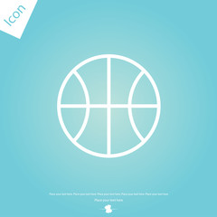 Basketball o line icon