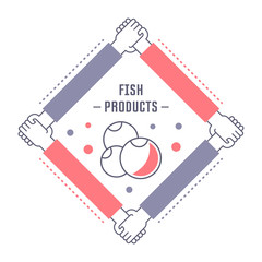 Website Banner and Landing Page of Fish Products.