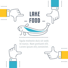 Website Banner and Landing Page of Lake Food.