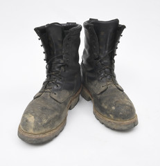Trucker's steel-toed work boots2