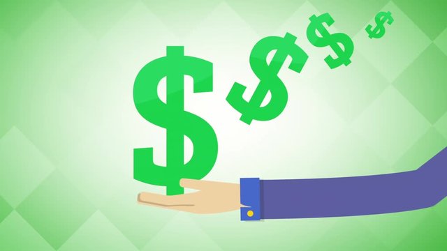 main et plusieurs dollars