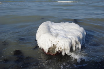 Eis  an der Ostsee