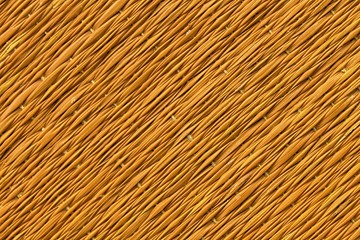 Orange Traditional thai style nature background of brown handicraft weave texture wicker surface for furniture material