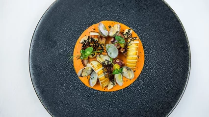 Foto op Plexiglas assiette gastronomique poisson © FOOD&COOK