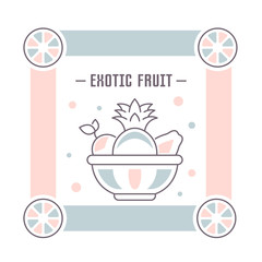 Website Banner and Landing Page of Exotic Fruits.