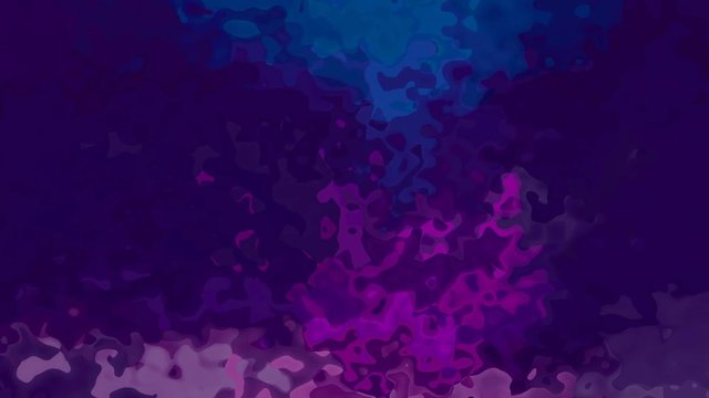 abstract animated stained background seamless loop video - watercolor effect - dark purple, ultra violet and blue color
