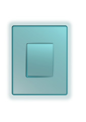 bouton rectangulaire bleu