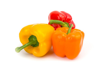 vegetables pepper bulgarian red food product delicious useful cooking food dishes white background isolated