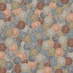 British coins texture