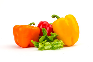 vegetables pepper bulgarian red food product delicious useful cooking food dishes white background isolated
