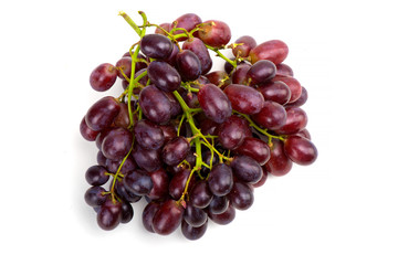 grapes fruit black food product delicious useful cooking food dishes white background isolated
