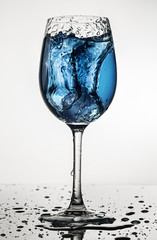 blue water splash