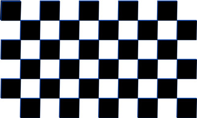 Fototapeta premium 3d black in white boxes